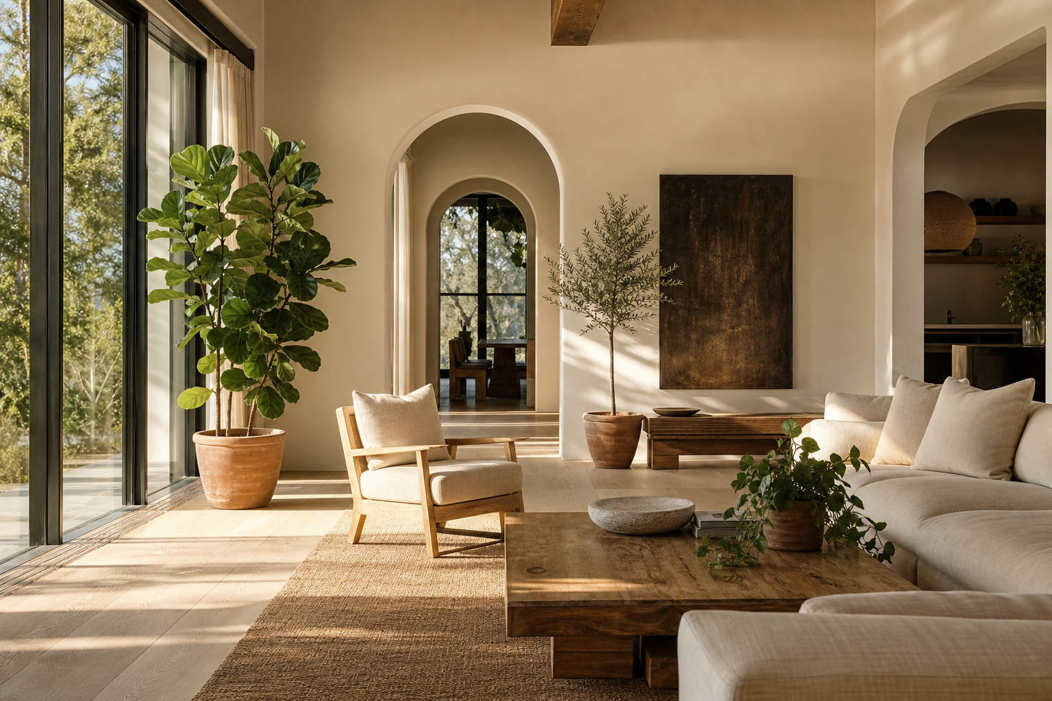 High-end Austin rental home interior
